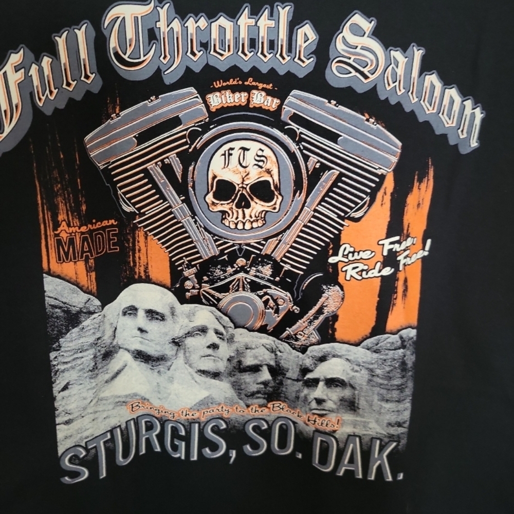 Sturgis Full Throttle Saloon Black T-Shirt XL